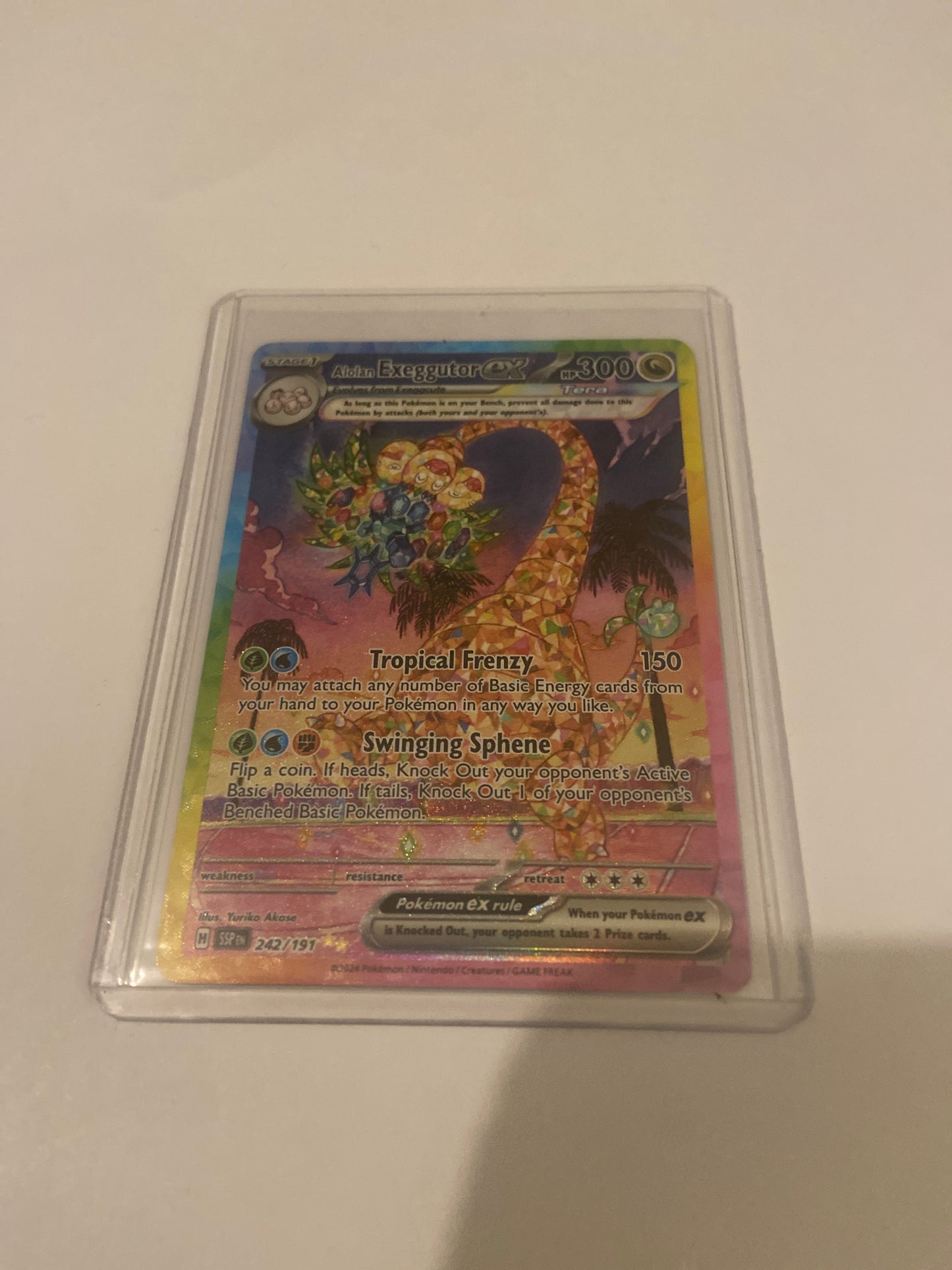 Alolan Exeggutor ex 242/191  Special Illustration Rare